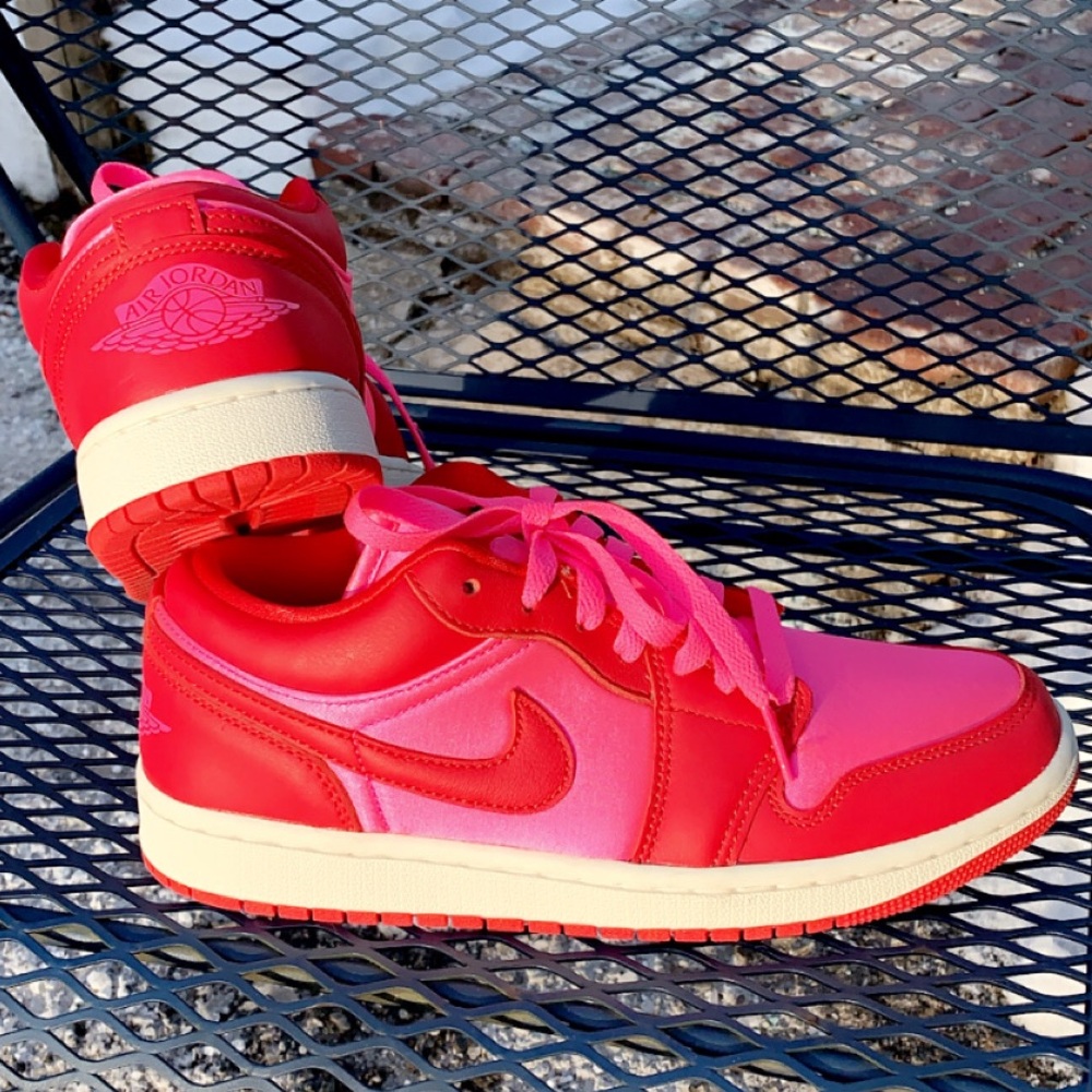 Air Jordan 1 Low Red Pink Women’s Size 8 Nike Jordans